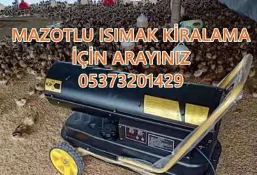 Isı Dağılımı Sağlayan Mazotlu Isıtıcı